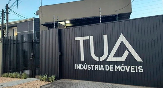 Foto da fábrica da Tua Indústria.